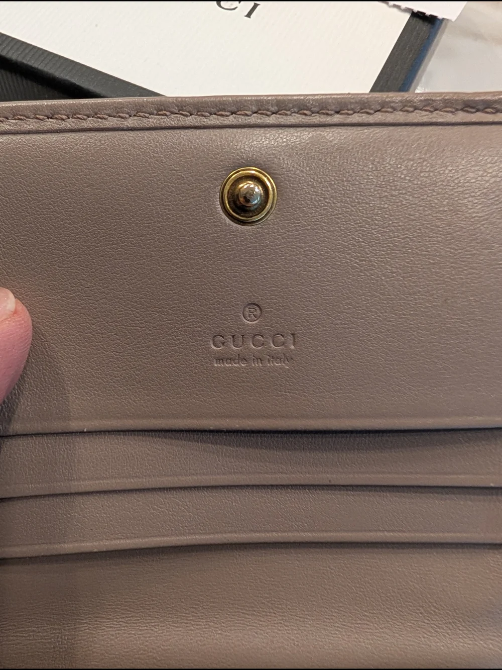 Gucci Marmont Chevron Matelassé Small Wallet - Porcelain Rose - Picture 5 of 11